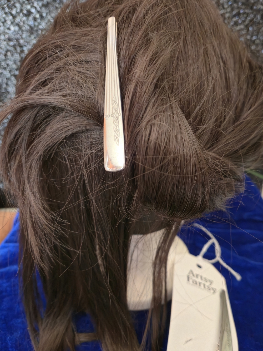 B130 -Silver Allegator Hair Clip